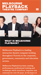 Mobile Screenshot of melbourneplayback.com.au